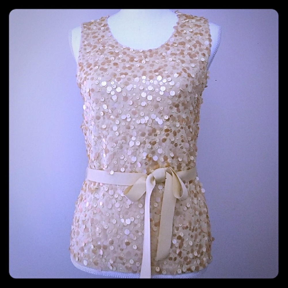 Talbots Collection Sequinned Top - image 1